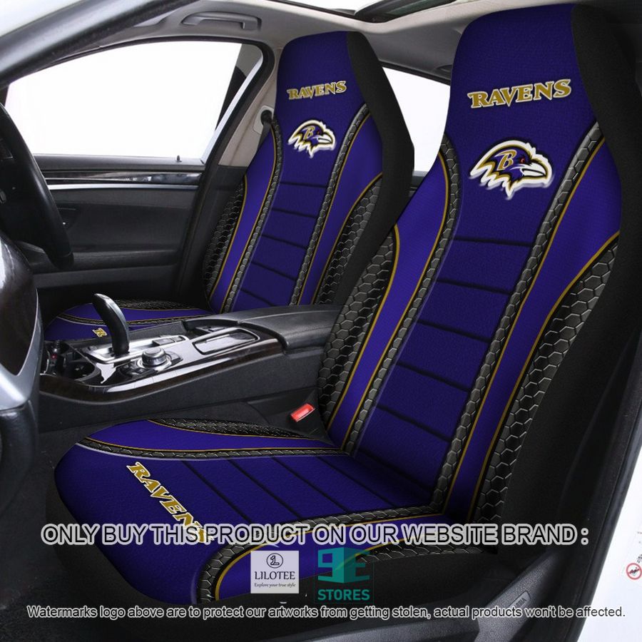 Baltimore Ravens Blue Car Seat Covers 9