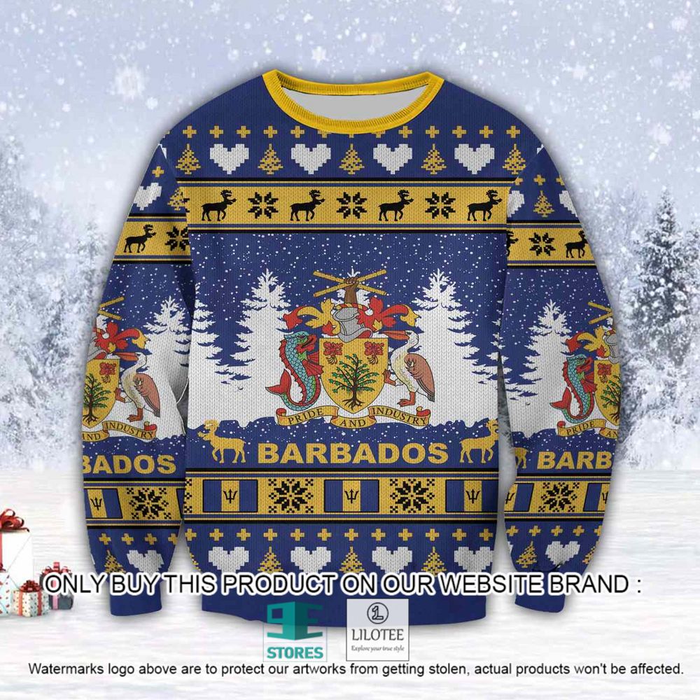Barbados Island Pride & Industry Christmas Ugly Sweater - LIMITED EDITION 10
