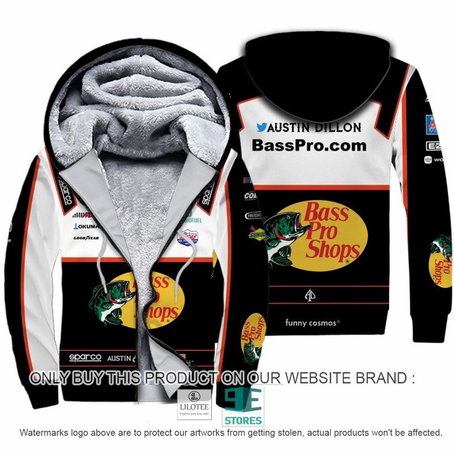 Bass Pro Shops Austin Dillon Nascar 2022 Racing Fleece Hoodie 8