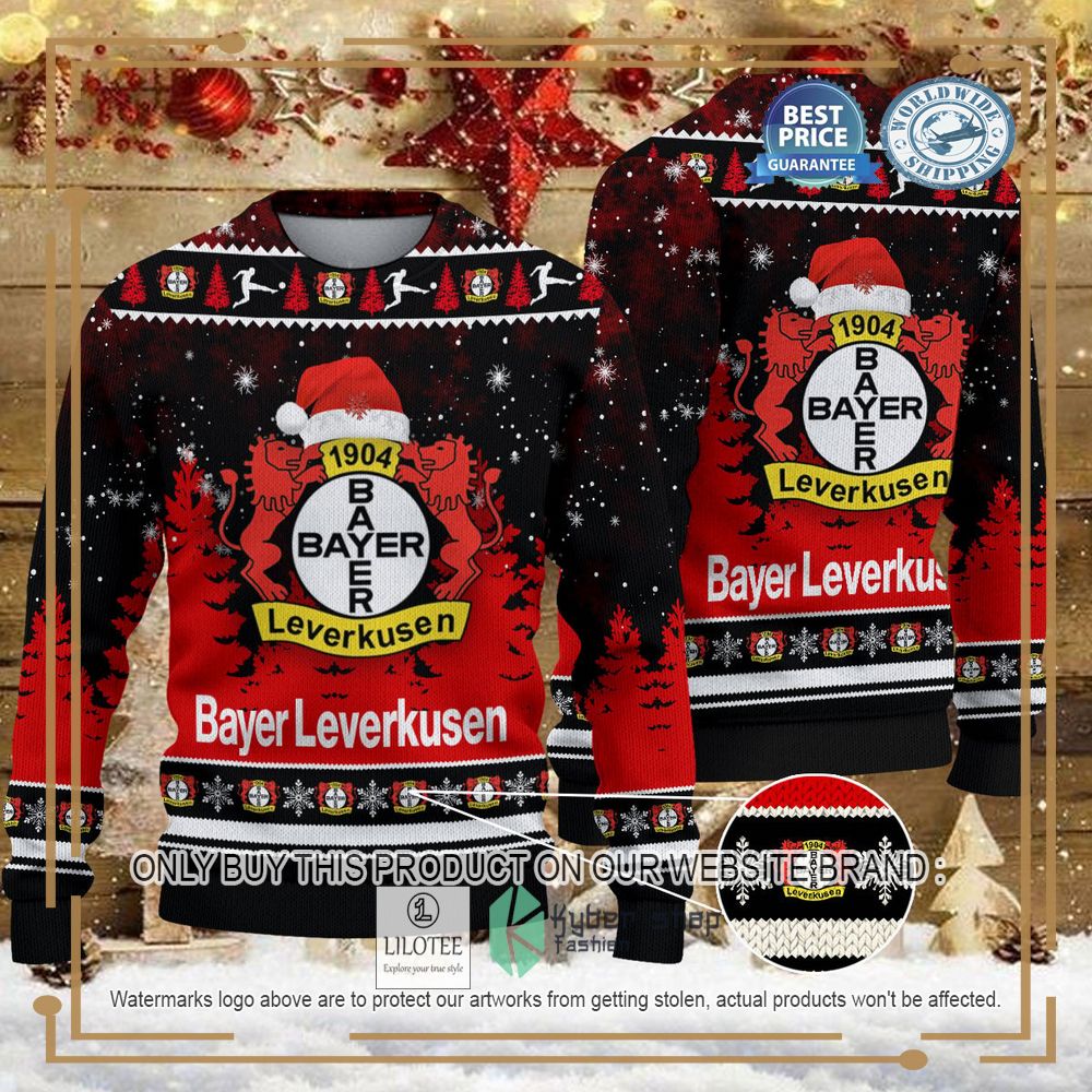 Bayer 04 Leverkusen black Ugly Christmas Sweater - LIMITED EDITION 7