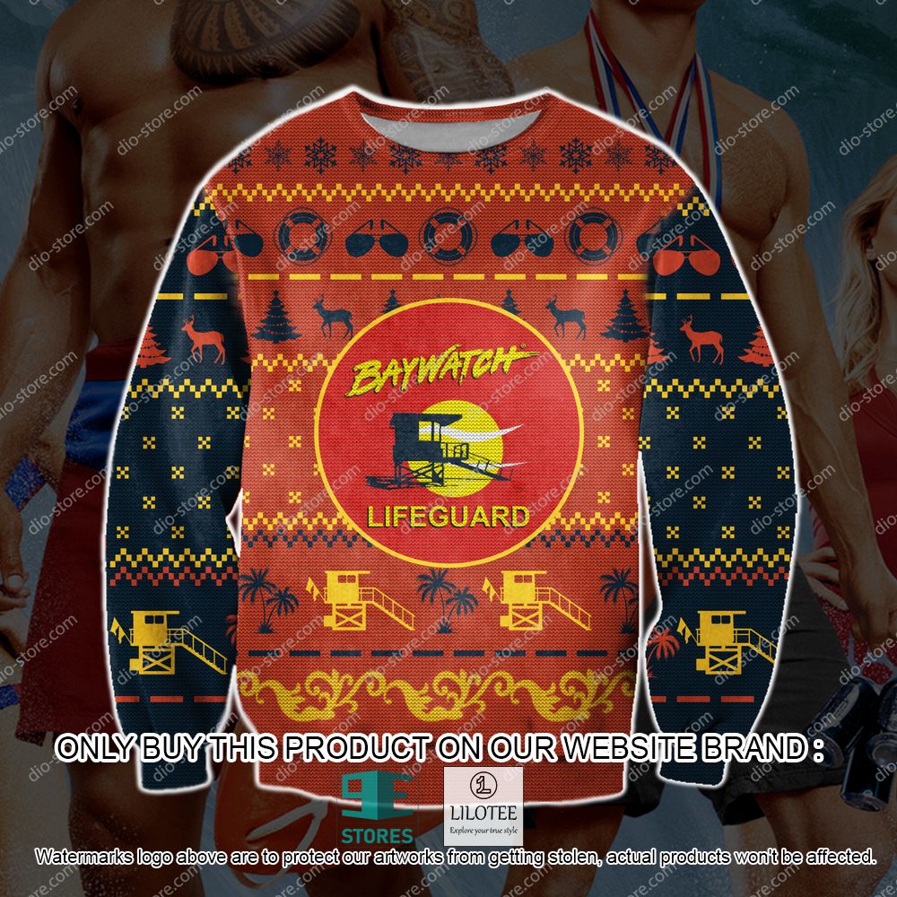 Baywatch Lifeguard Ugly Christmas Sweater - LIMITED EDITION 11