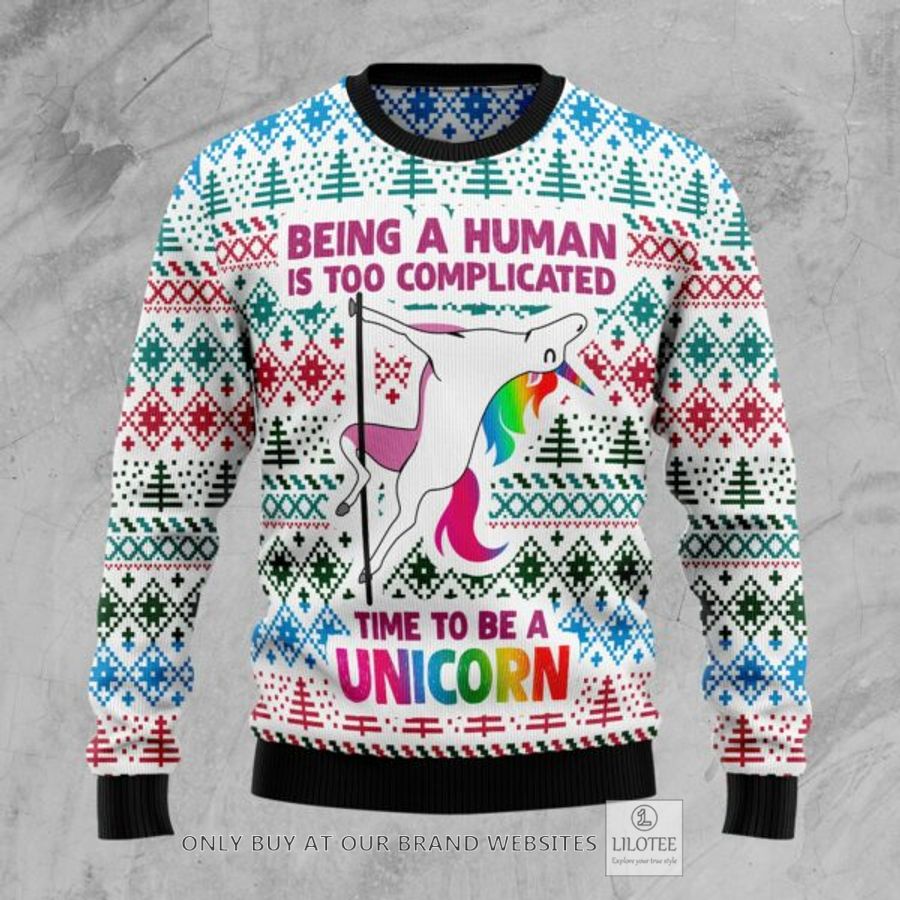 Be A Unicorn Ugly Christmas Sweatshirt 18
