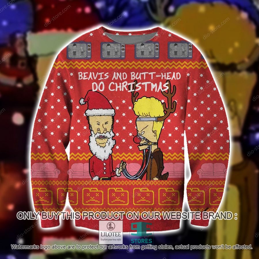 Beavis And Butt-Head Do Christmas Knitted Wool Sweater - LIMITED EDITION 9