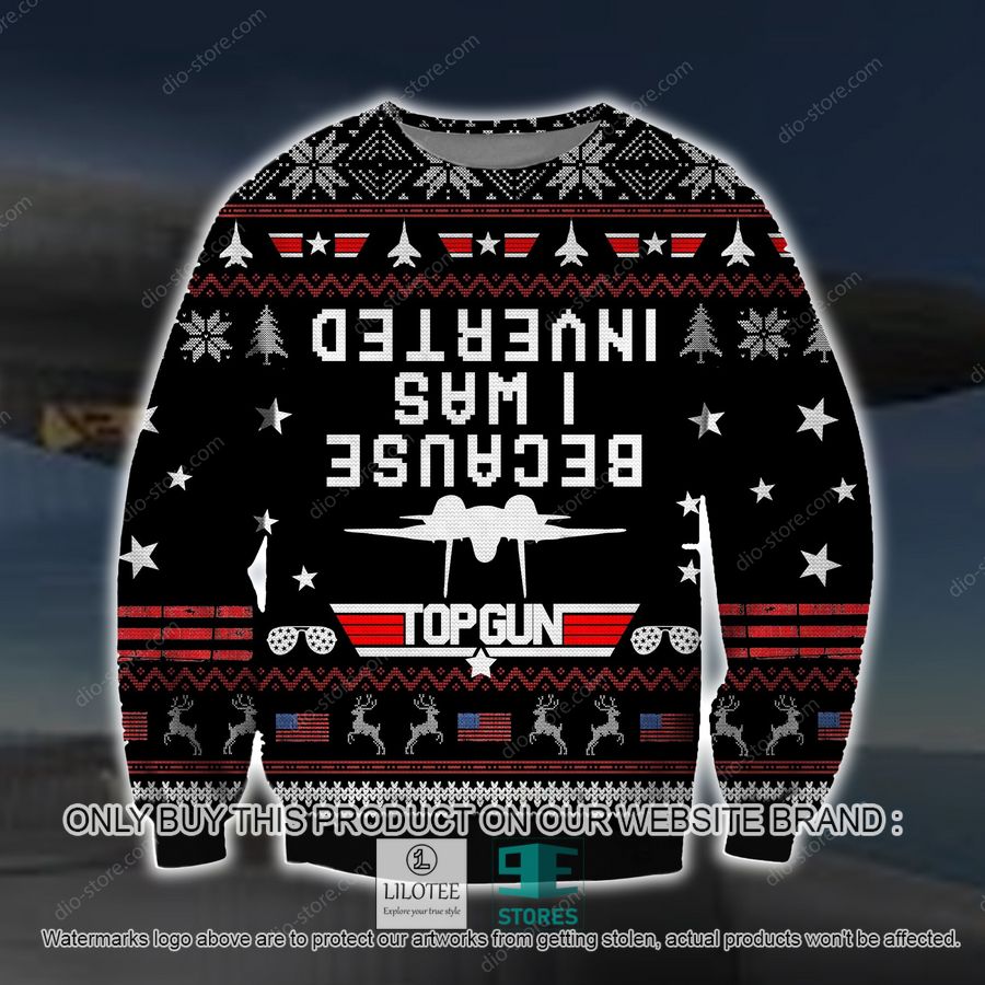 Because I Was Inverted Top Gun Knitted Wool Sweater - LIMITED EDITION 9
