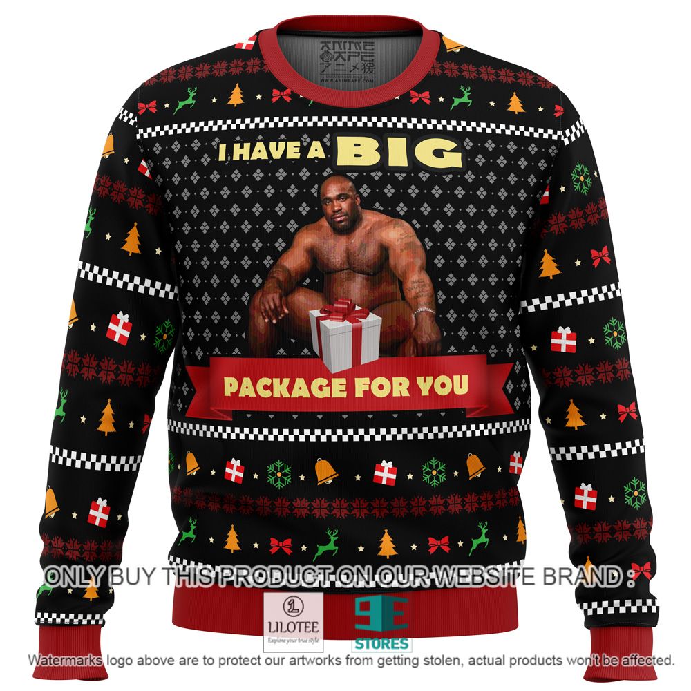 Big Package Barry Wood Meme I Have A Big Christmas Sweater - LIMITED EDITION 11