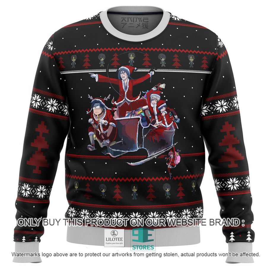 Black Butler Holiday Knitted Wool Sweater 8