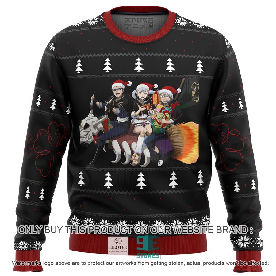 Black Clover Holiday Knitted Wool Sweater 9