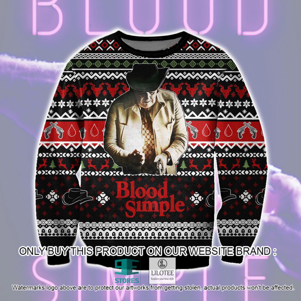 Blood Simple Movie Christmas Ugly Sweater - LIMITED EDITION 20