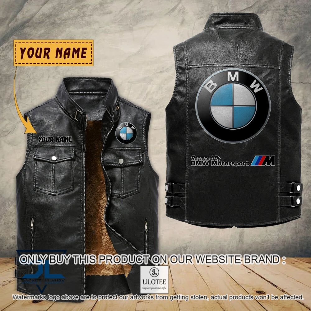 BMW Custom Name Sleeveless Velet Vest Jacket - LIMITED EDITION 6