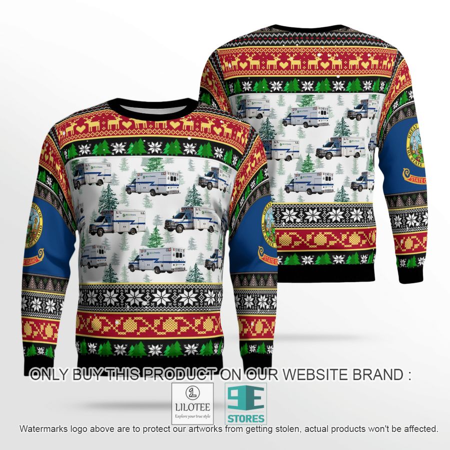Boise Idaho Ada County EMS Christmas Sweater - LIMITED EDITION 19