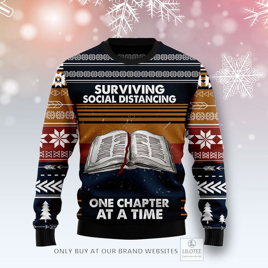 Book Retro Vintag Ugly Christmas Sweater - LIMITED EDITION 24