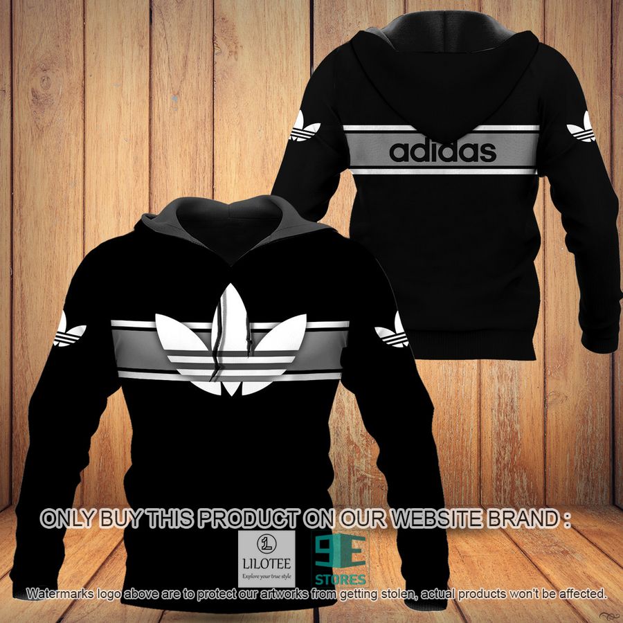 Brand Adidas logo black 3D Hoodie - LIMITED EDITION 8