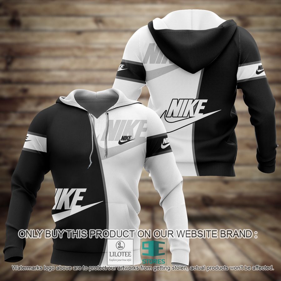 Brand Nike black white 3D Hoodie - LIMITED EDITION 8