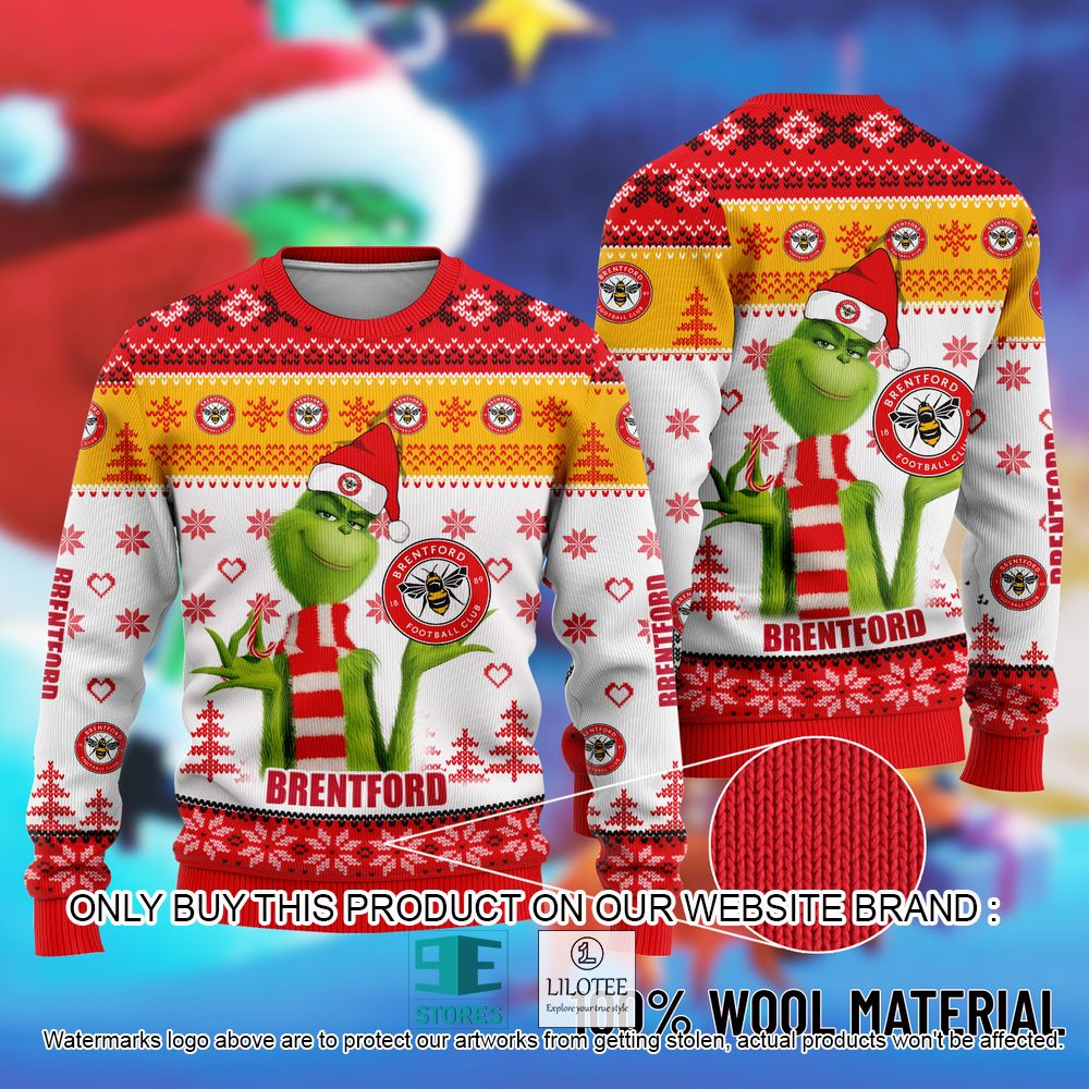 Brentford The Grinch Christmas Ugly Sweater - LIMITED EDITION 10