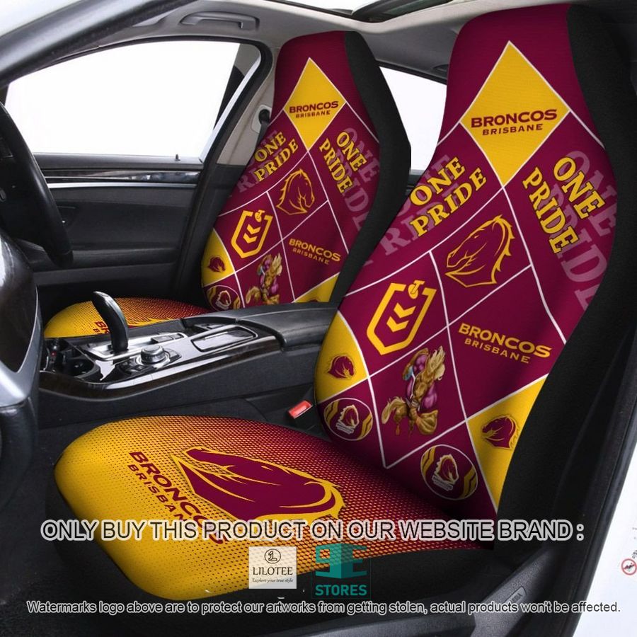 Brisbane Broncos One Pride Car Seat Covers 8