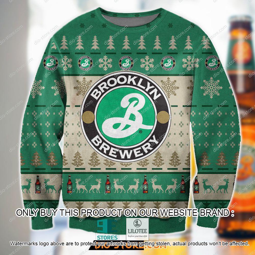 Brooklyn Brewery Green Ugly Christmas Sweater - LIMITED EDITION 10
