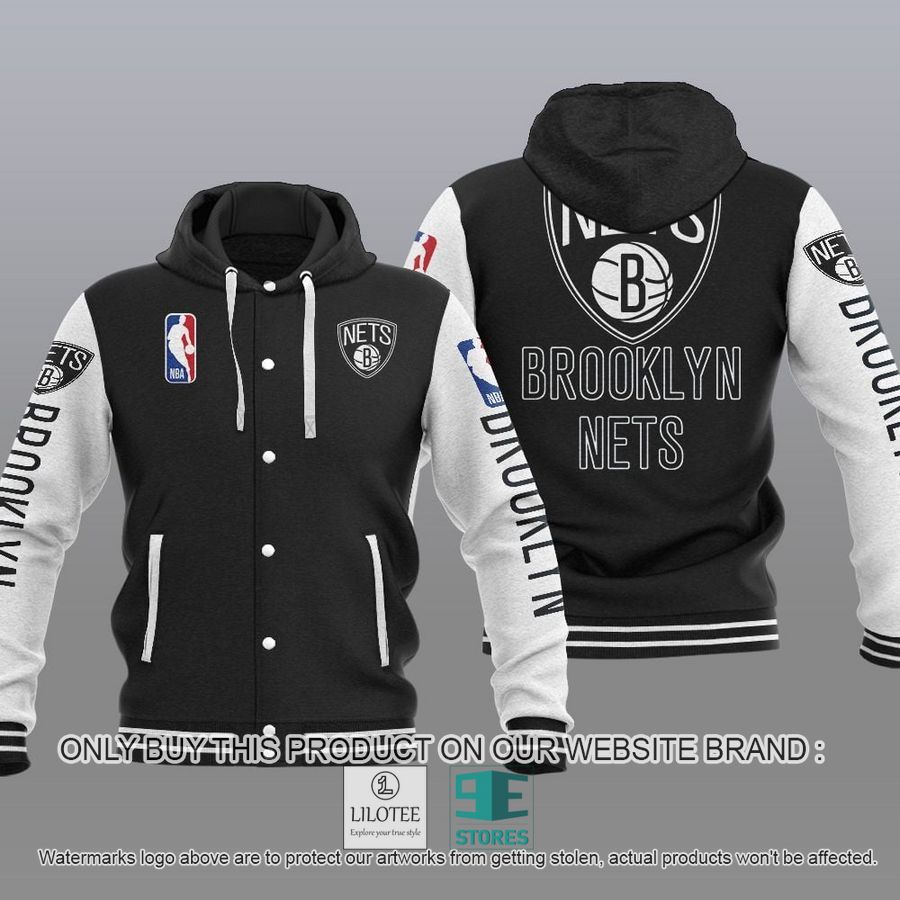Brooklyn Nets NBA Baseball Hoodie Jacket - LIMITED EDITION 14