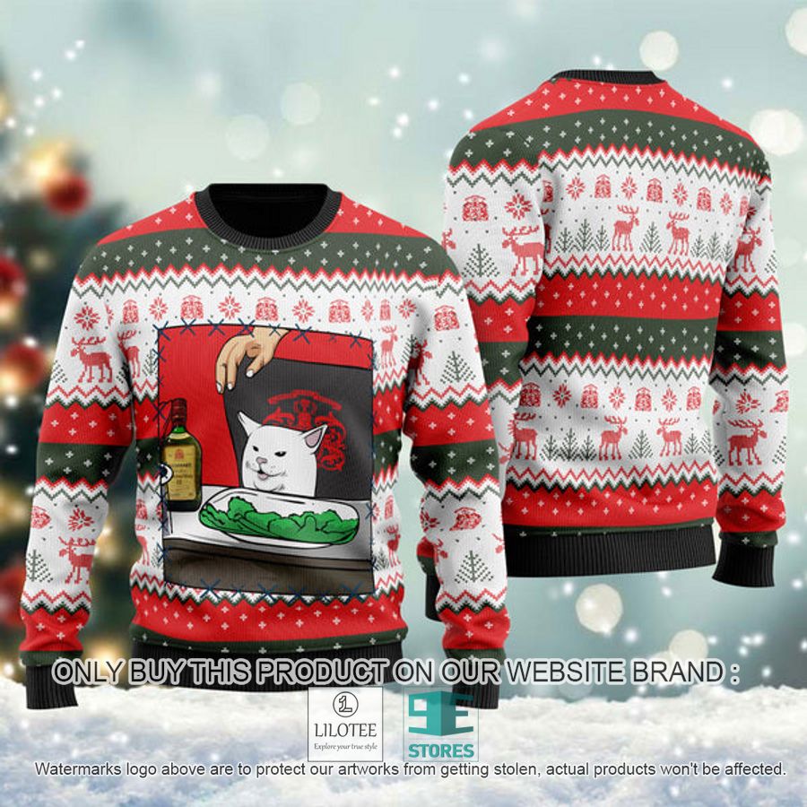 Buchanan's Whisky Cat Meme Ugly Christmas Sweater - LIMITED EDITION 9