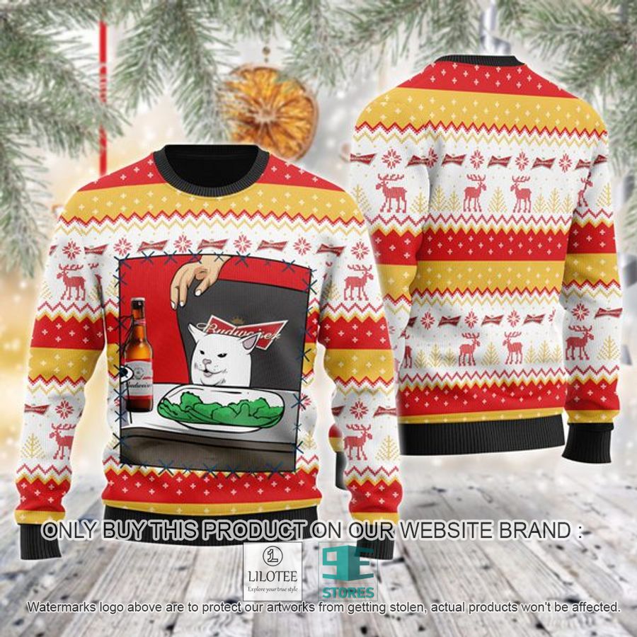 Budweiser Cat Meme Ugly Christmas Sweater - LIMITED EDITION 9