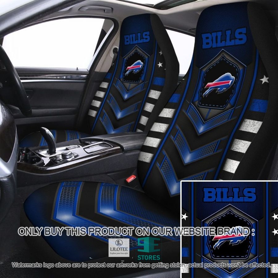 Buffalo Bills Electric Blue Car Seat Covers 8
