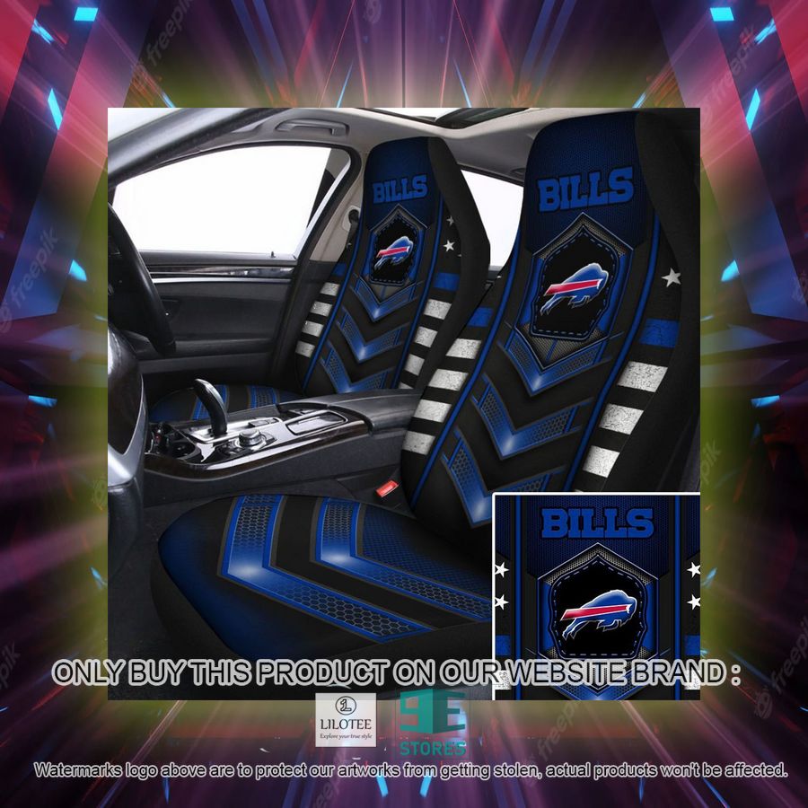 Alternative view of Buffalo Bills Electric Blue Car Seat Covers