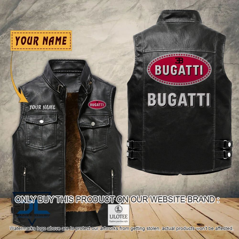 Bugatti Custom Name Sleeveless Velet Vest Jacket - LIMITED EDITION 6