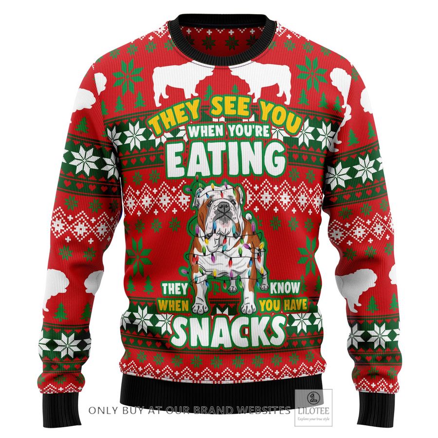 Bulldog Snacks Ugly Christmas Sweater - LIMITED EDITION 25