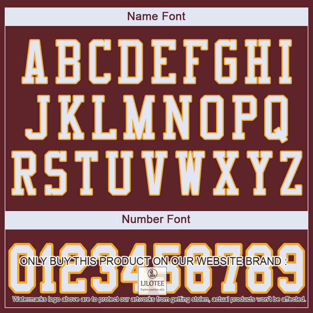 Burgundy White-Gold Color Mesh Authentic Personalized Football Jersey - LIMITED EDITION 5 Burgundy White-Gold Color Mesh Authentic Personalized Football Jersey - LIMITED EDITION - Image 5