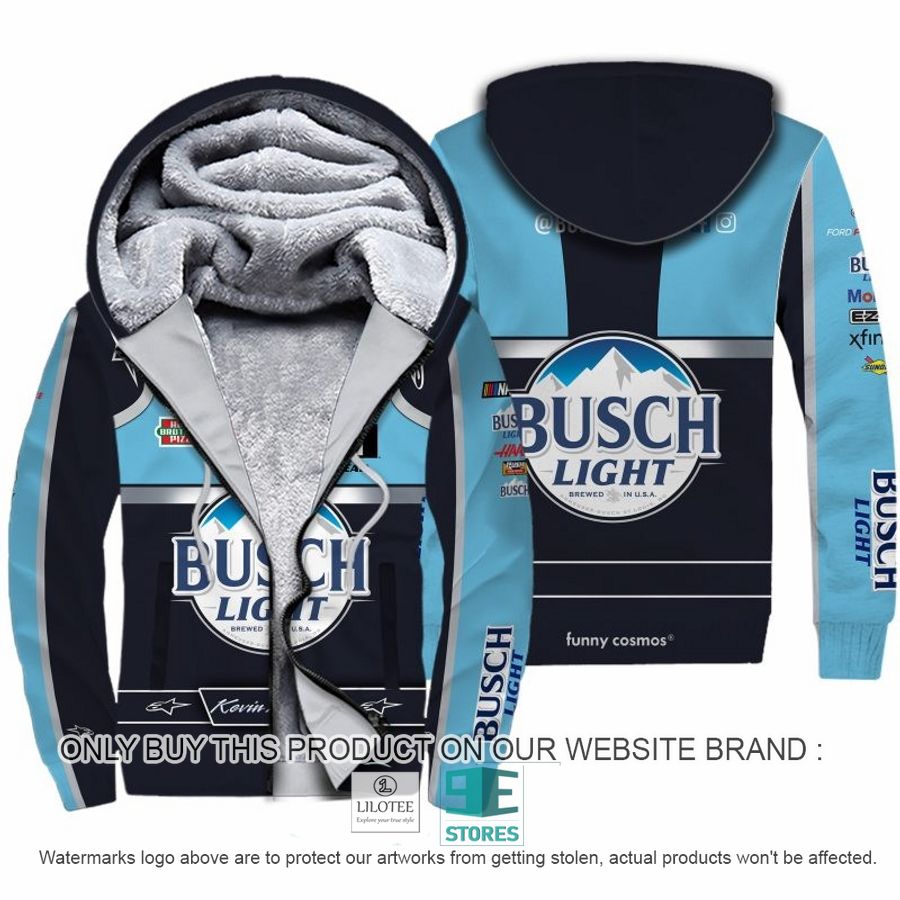 Busch Ligh Kevin Harvick Nascar 2022 Racing Fleece Hoodie 8