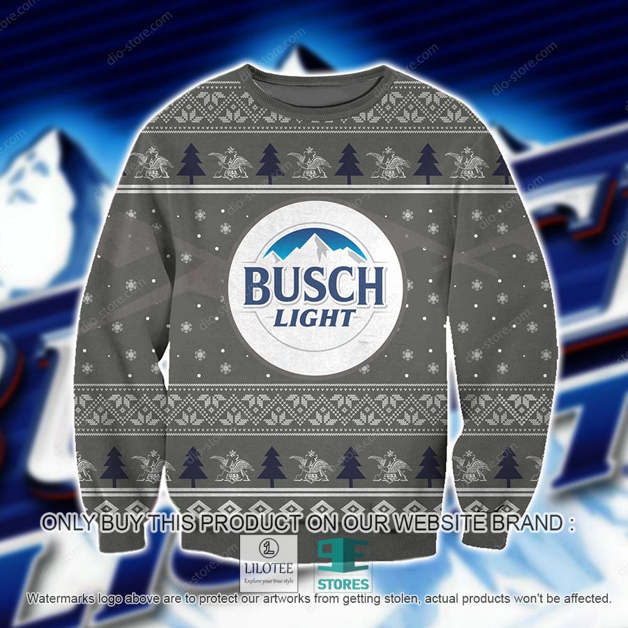 Busch Light Grey Knitted Wool Sweater - LIMITED EDITION 17