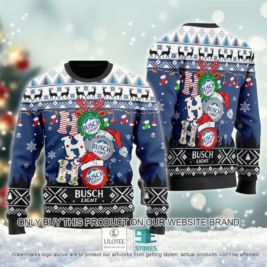 Busch Light Ho Ho Ho Ugly Christmas Sweater - LIMITED EDITION 9