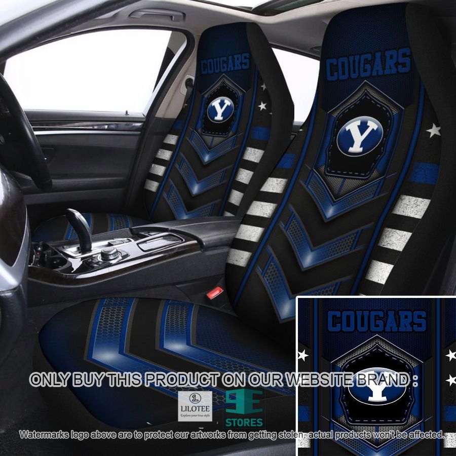 BYU Cougars Brigham Young University Car Seat Covers 8