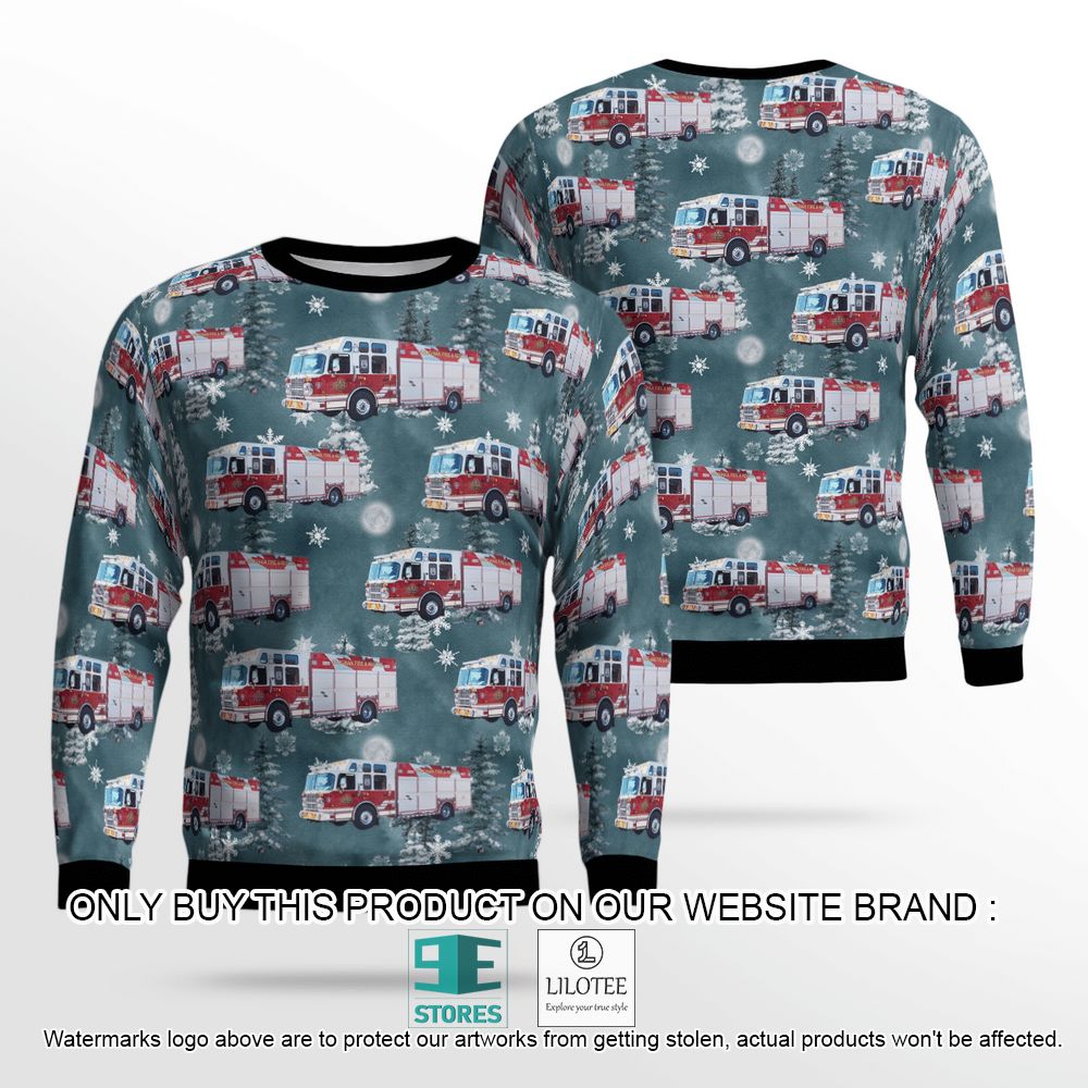 Canada Vaughan Fire and Rescue Services Christmas Wool Sweater - LIMITED EDITION 12