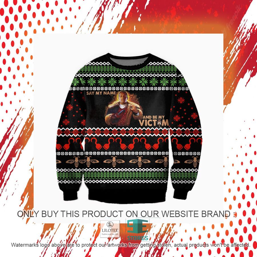 Candyman-Say My Name And Be My Victim Ugly Christmas Sweater, Sweatshirt 7 Candyman-Say My Name And Be My Victim Ugly Christmas Sweater, Sweatshirt - Image 7