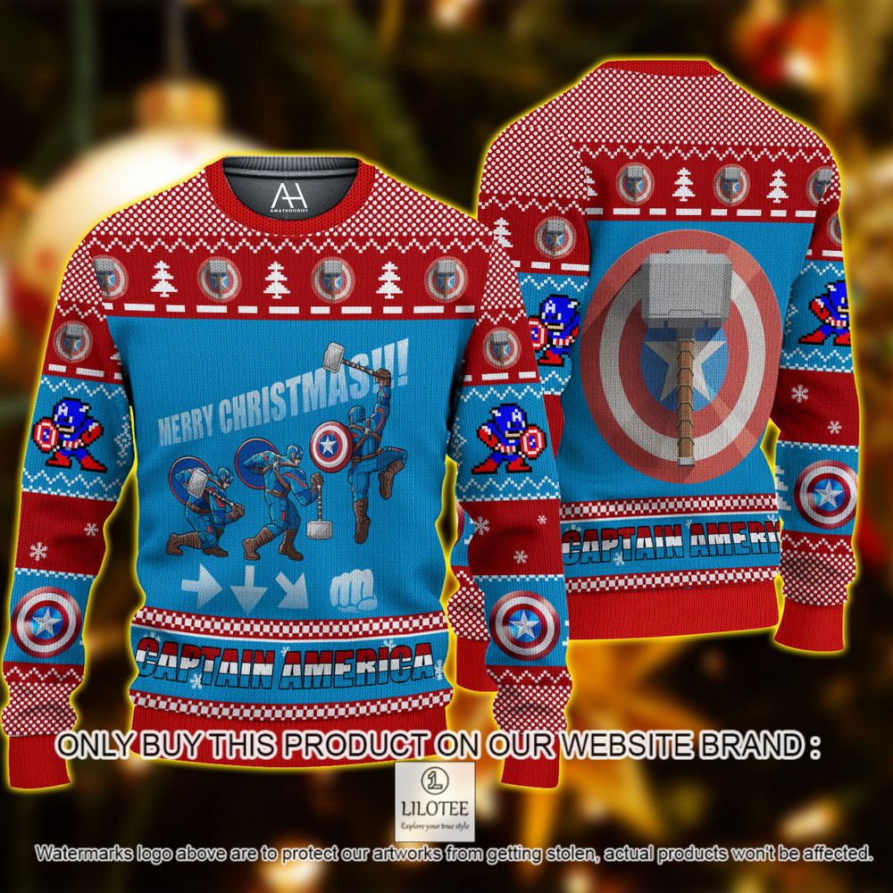 Captain America Marvel Christmas Sweater - LIMITED EDITION 8