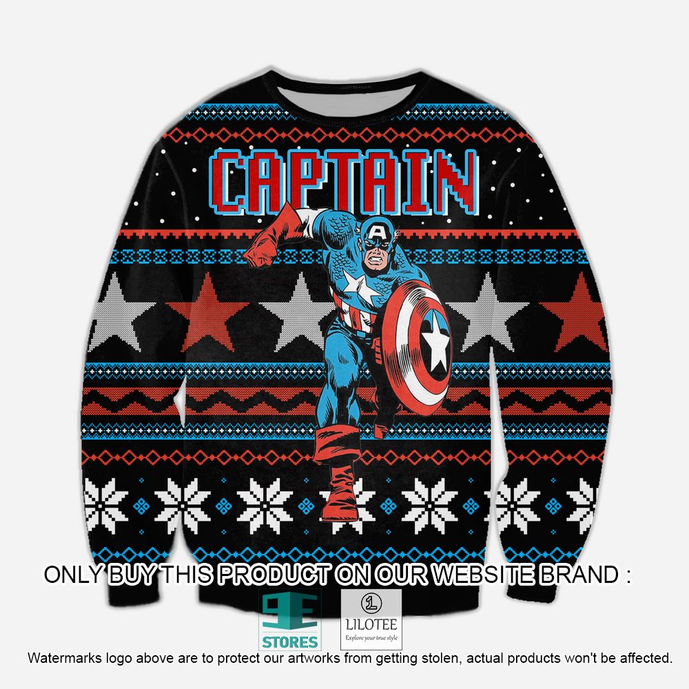 Captain America Marvel Ugly Christmas Sweater - LIMITED EDITION 10