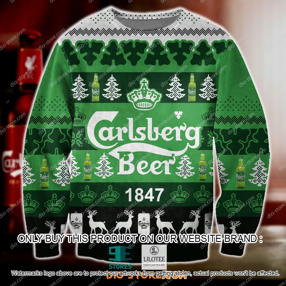 Carlsberg Beer 1847 Ugly Christmas Sweater - LIMITED EDITION 10