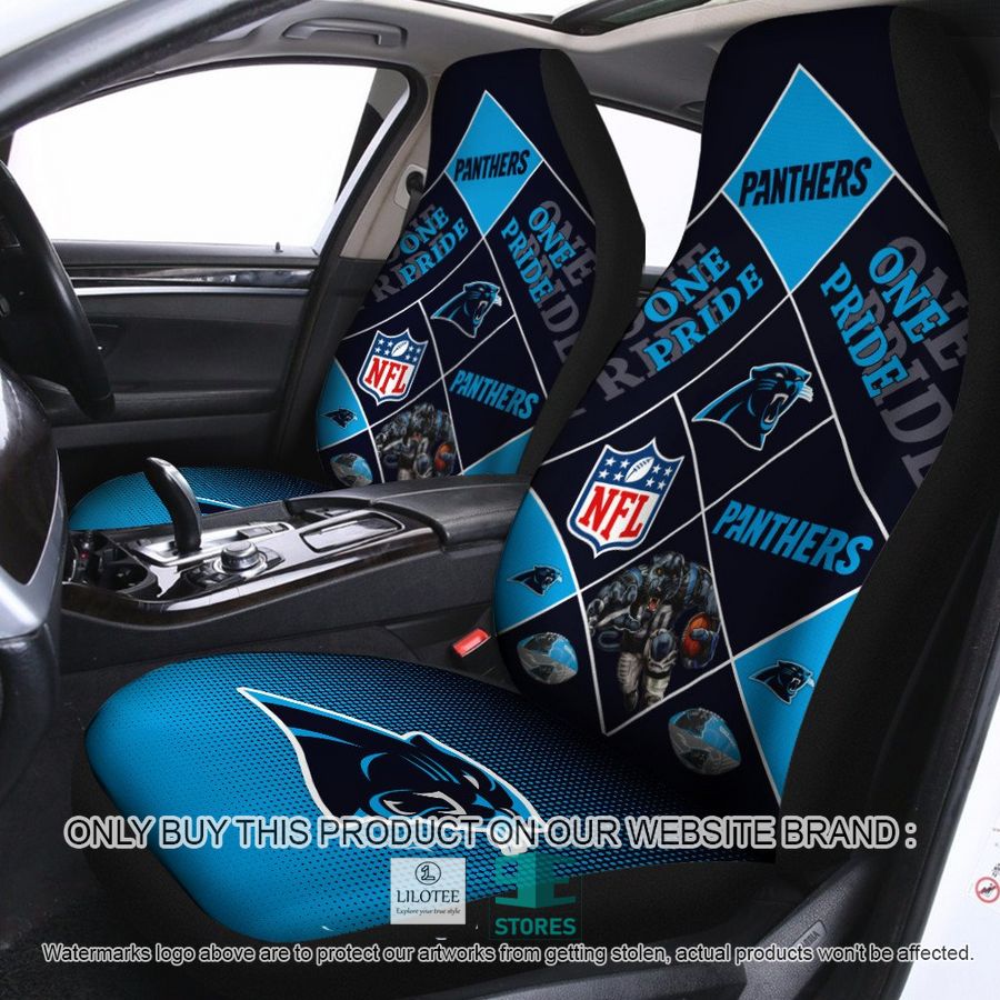 Carolina Panthers One Pride Car Seat Covers 9