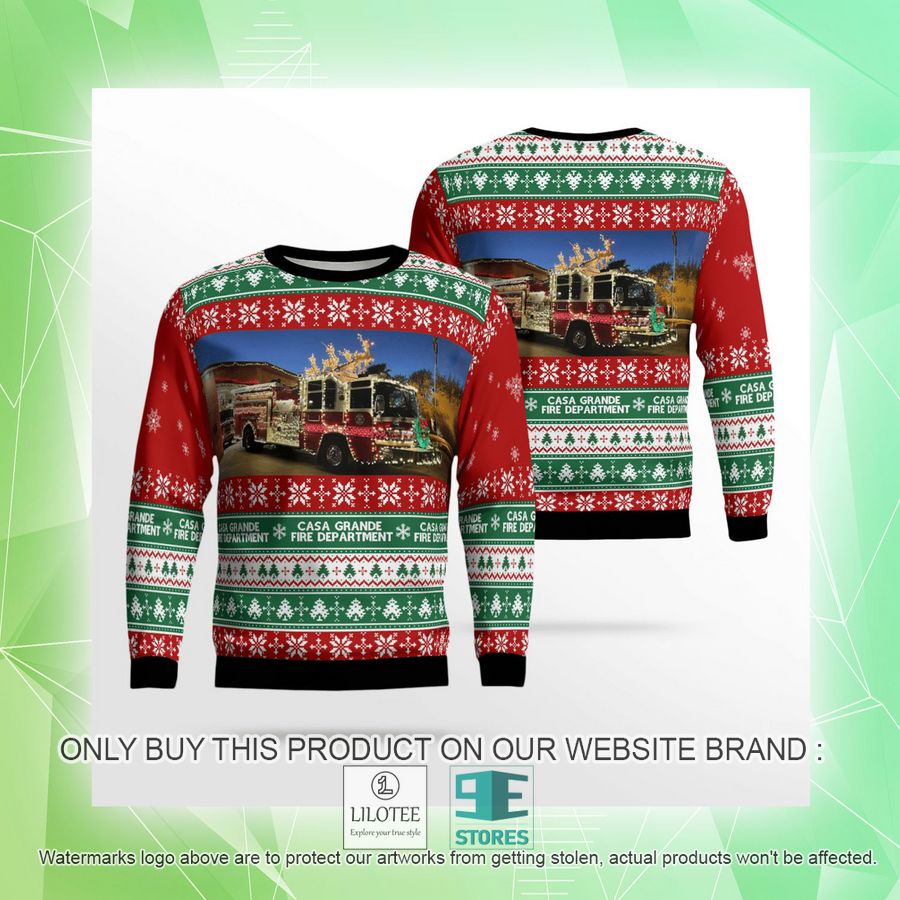 Casa Grande Arizona Casa Grande Fire Department Christmas Sweater - LIMITED EDITION 8 Casa Grande Arizona Casa Grande Fire Department Christmas Sweater - LIMITED EDITION - Image 8