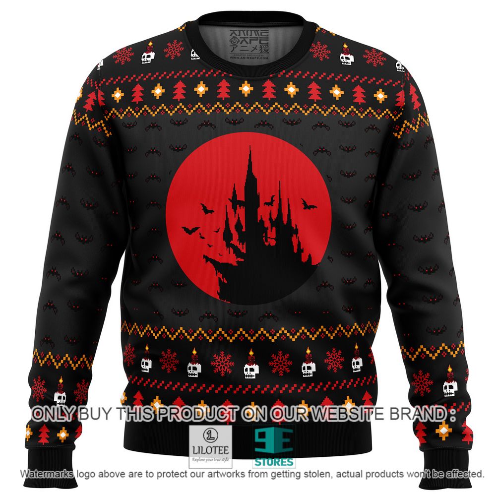 Castlevania Creepy Castle Christmas Sweater - LIMITED EDITION 11
