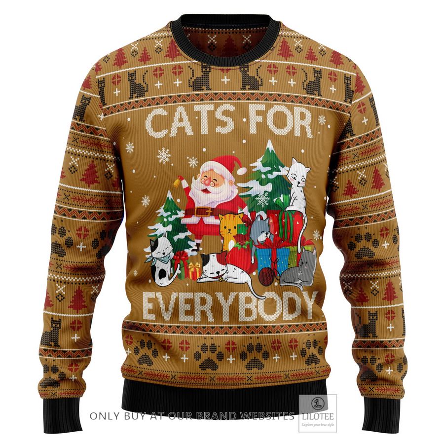 Cats For Everybody Ugly Christmas Sweater - LIMITED EDITION 37