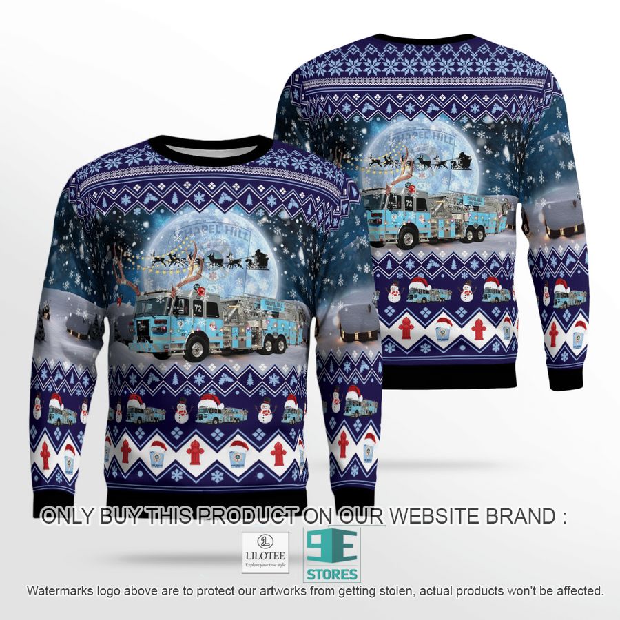 Chapel Hill Fire Department Christmas Sweater 44