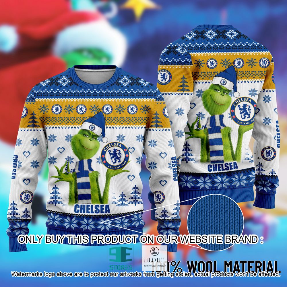 Chelsea The Grinch Christmas Ugly Sweater - LIMITED EDITION 10