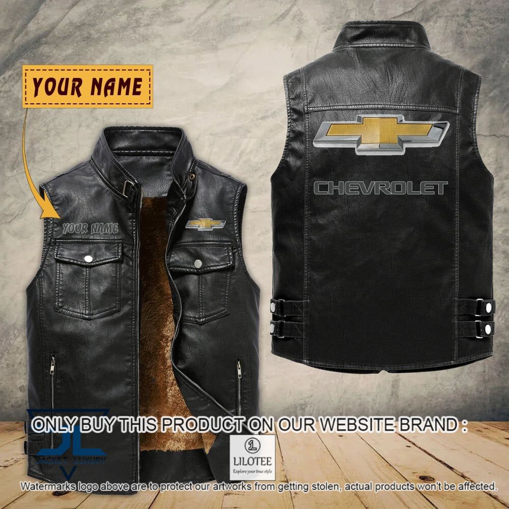 Chevrolet Custom Name Sleeveless Velet Vest Jacket - LIMITED EDITION 7