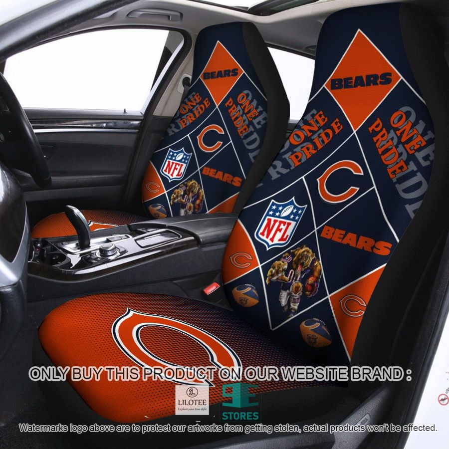 Chicago Bears One Pride Car Seat Covers 9