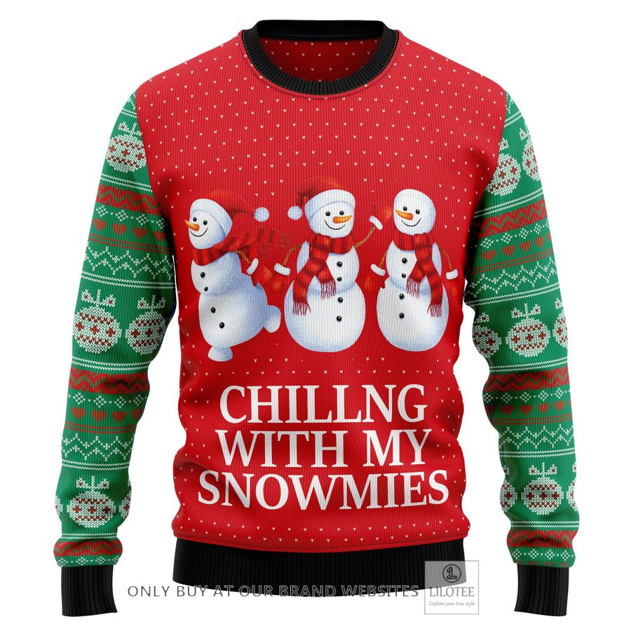 Chilling With My Snowmies Ugly Christmas Sweater - LIMITED EDITION 37