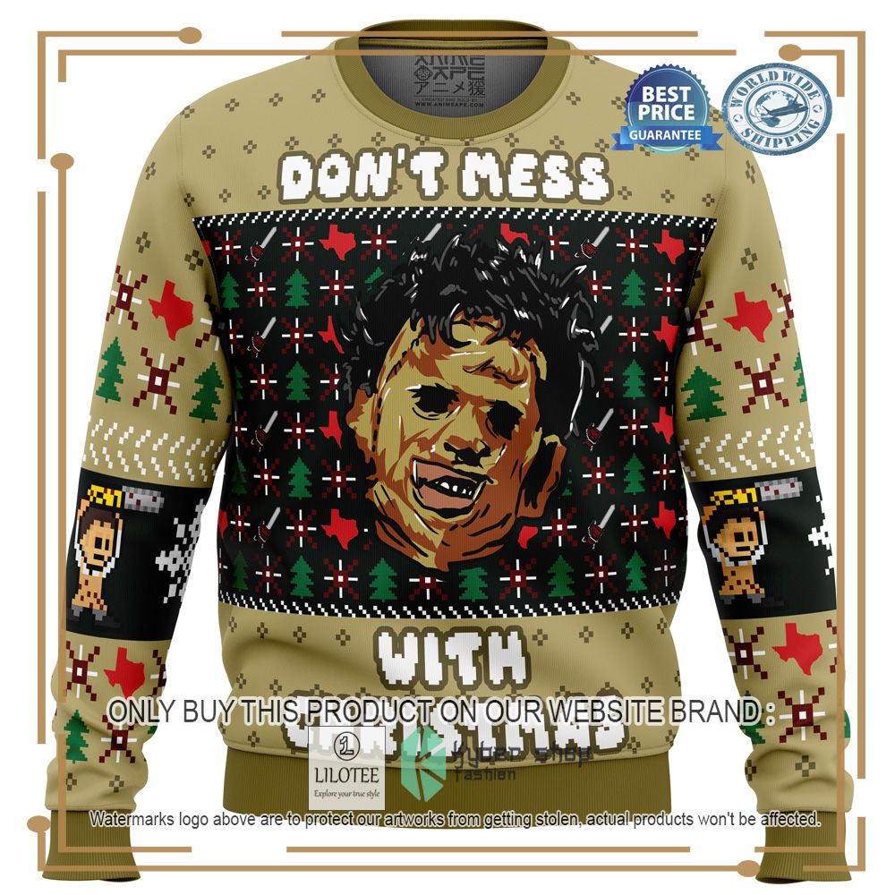 Christmas in Texas Leatherface Ugly Christmas Sweater - LIMITED EDITION 7