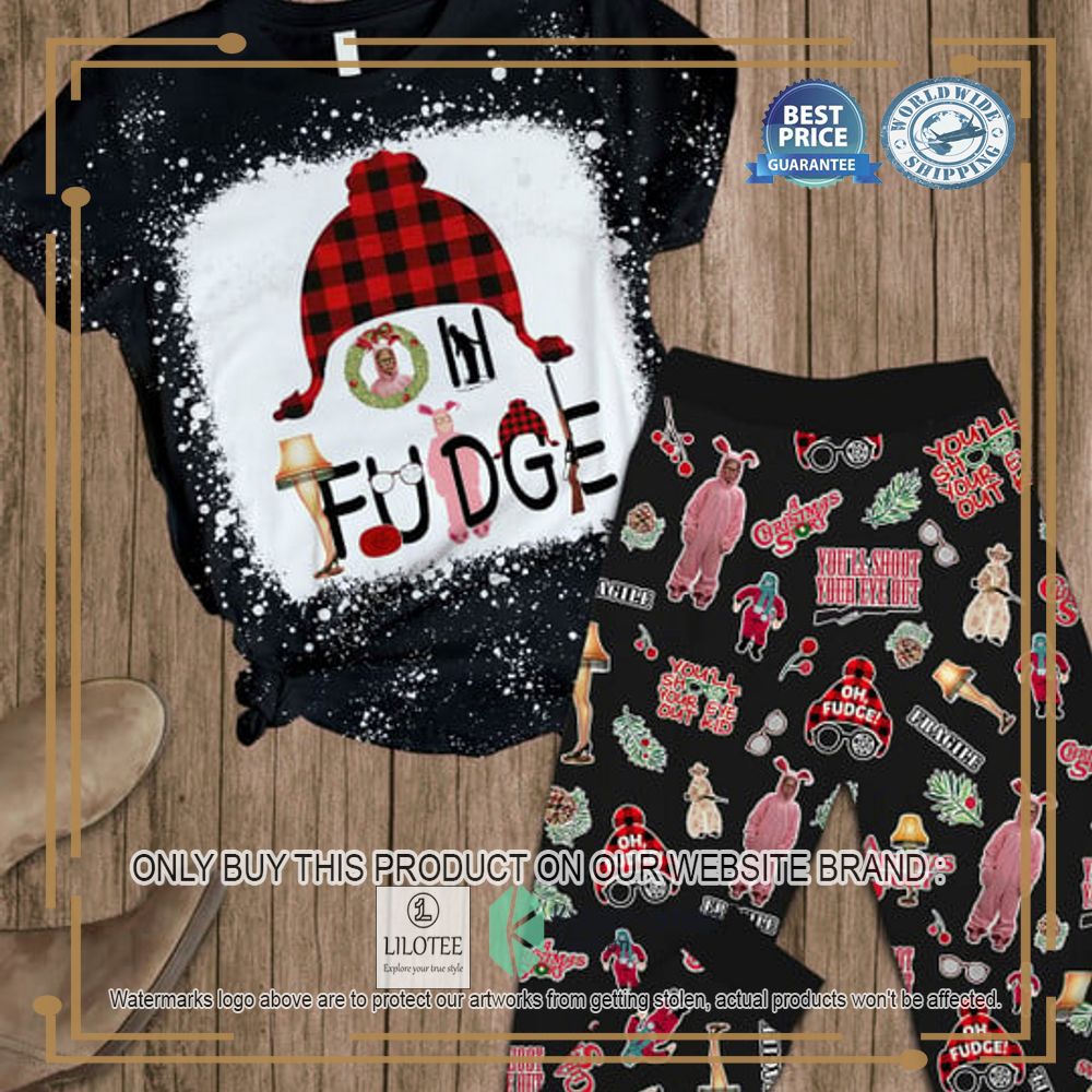 Christmas Story Oh Fudge black Pajamas Set - LIMITED EDITION 6