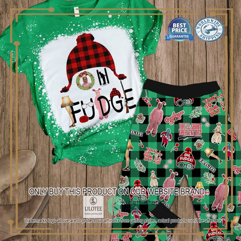 Christmas Story Oh Fudge green Pajamas Set - LIMITED EDITION 4
