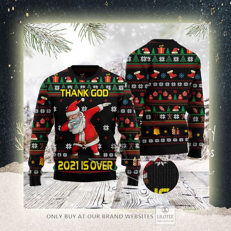 Christmas Thank God021 Is Over Santa D Ugly Christmas Sweater - LIMITED EDITION 8 Christmas Thank God021 Is Over Santa D Ugly Christmas Sweater - LIMITED EDITION - Image 8